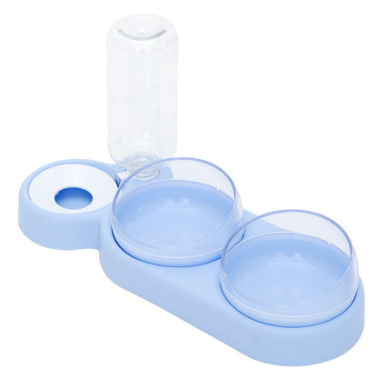 Automatic Pet Feeder with Water Fountain and Stand