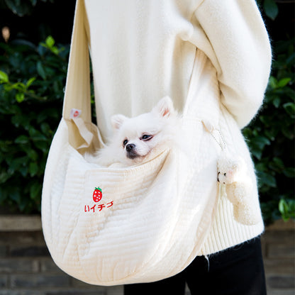 Portable Cat and Dog Backpack Canvas Pet Carrier