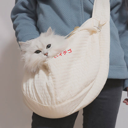Portable Cat and Dog Backpack Canvas Pet Carrier