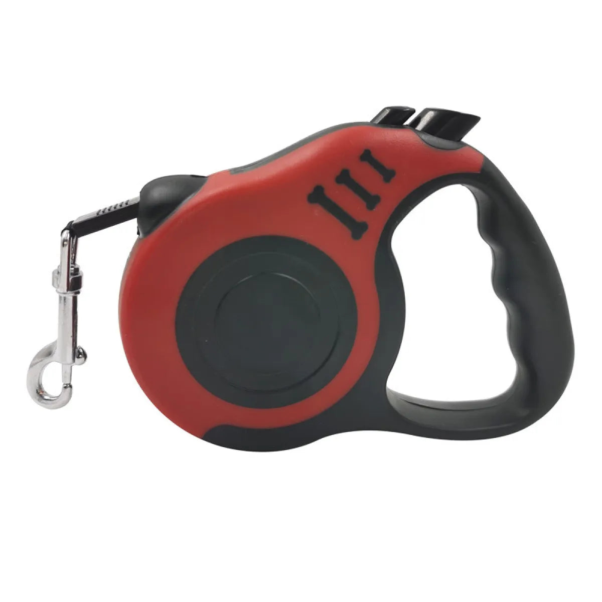 Bone Print Retractable Dog Leash