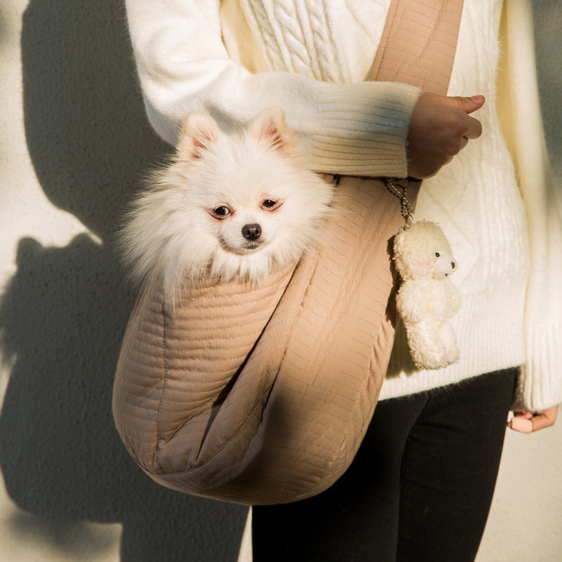 Portable Cat and Dog Backpack Canvas Pet Carrier