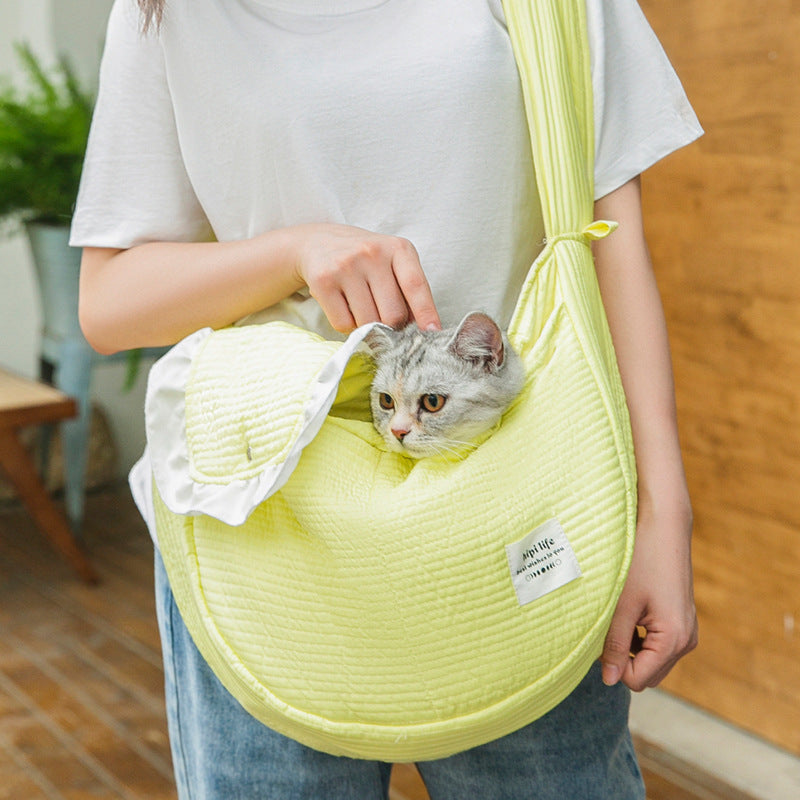 Portable Cat and Dog Backpack Canvas Pet Carrier