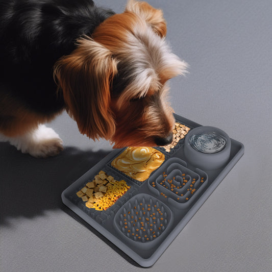 Silicone Pet Feeding Mat and Slow Feed Pad