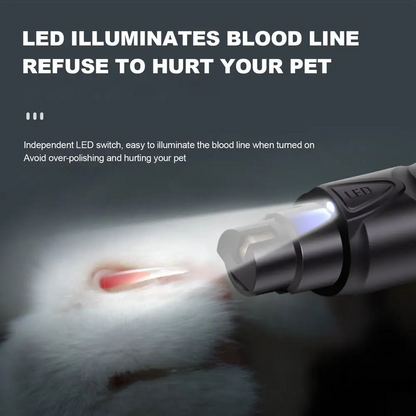 Rechargeable Lighted Dog Nail Grinder